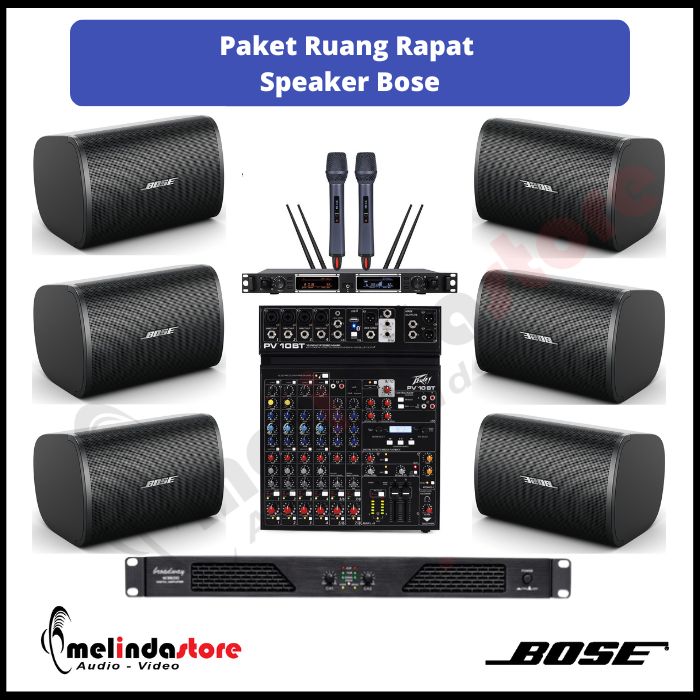 Paket Sound System Ruang Rapat Speaker Bose DM6SE | 6 Speaker